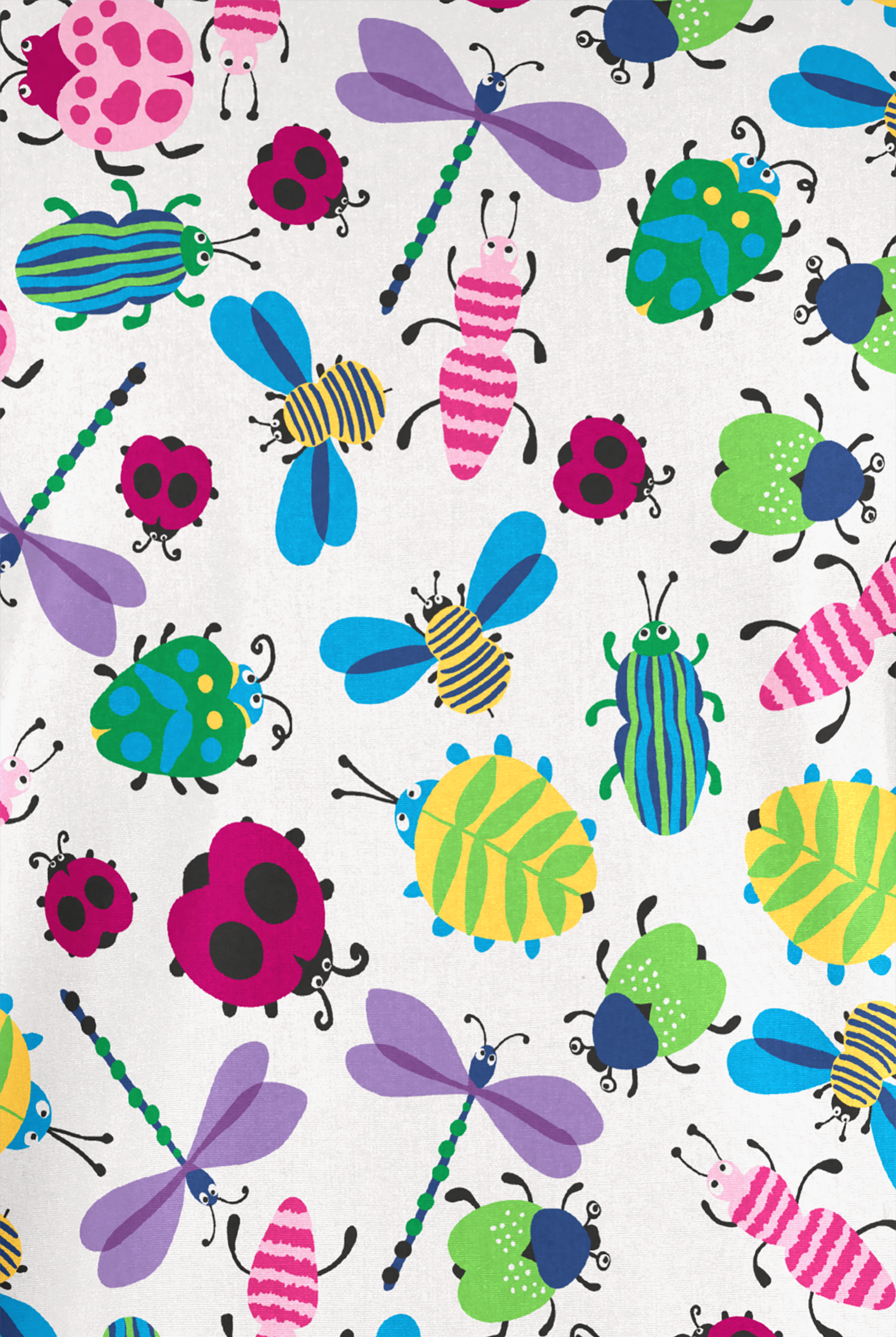 Butter-Soft Originals Happy Bugs Women's 2-Pocket V-Neck Print Scrub Top