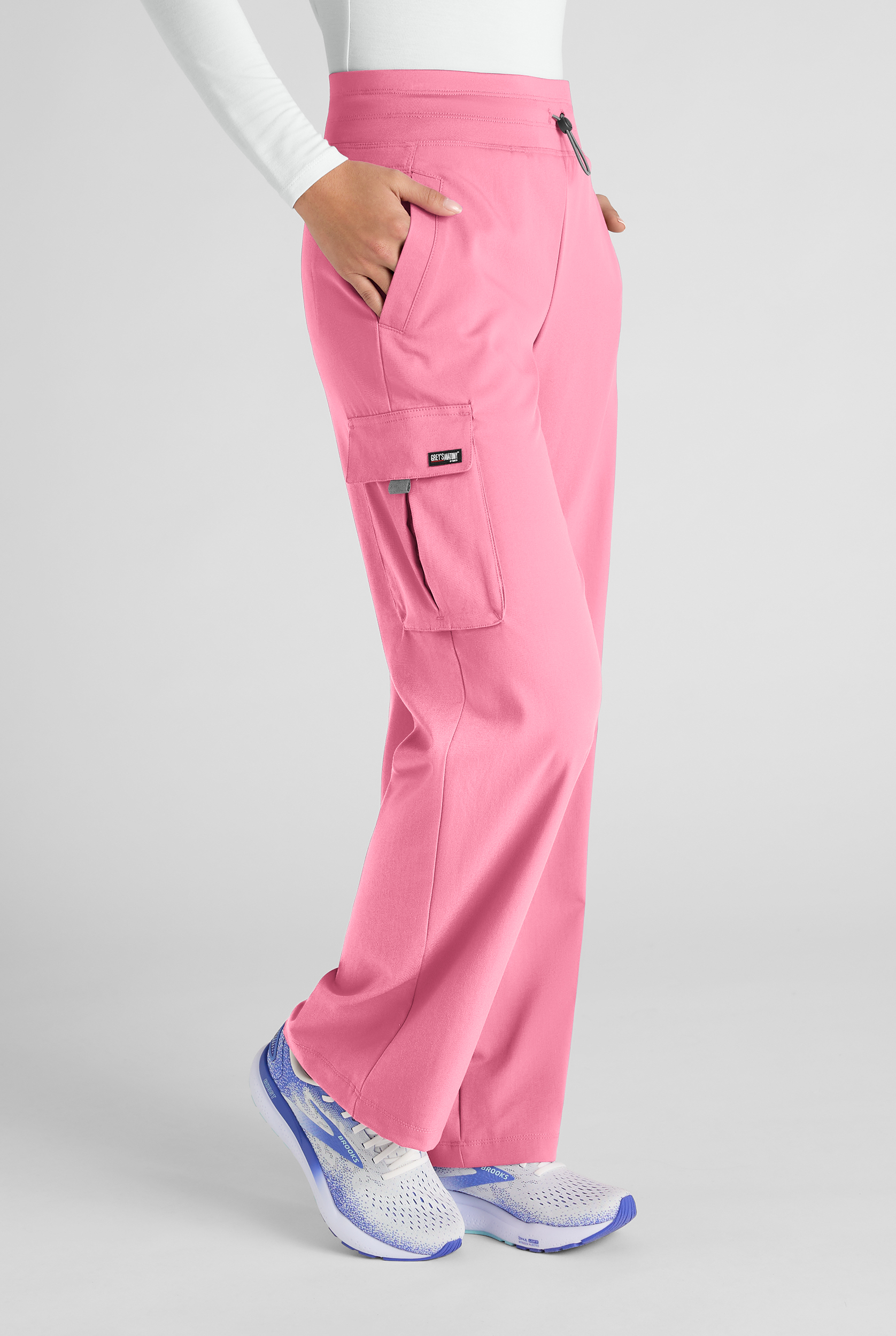 Grey's Anatomy by Barco Emerge Teagan Women's 6-Pocket STRETCH High-Rise Wide Leg Scrub Pants