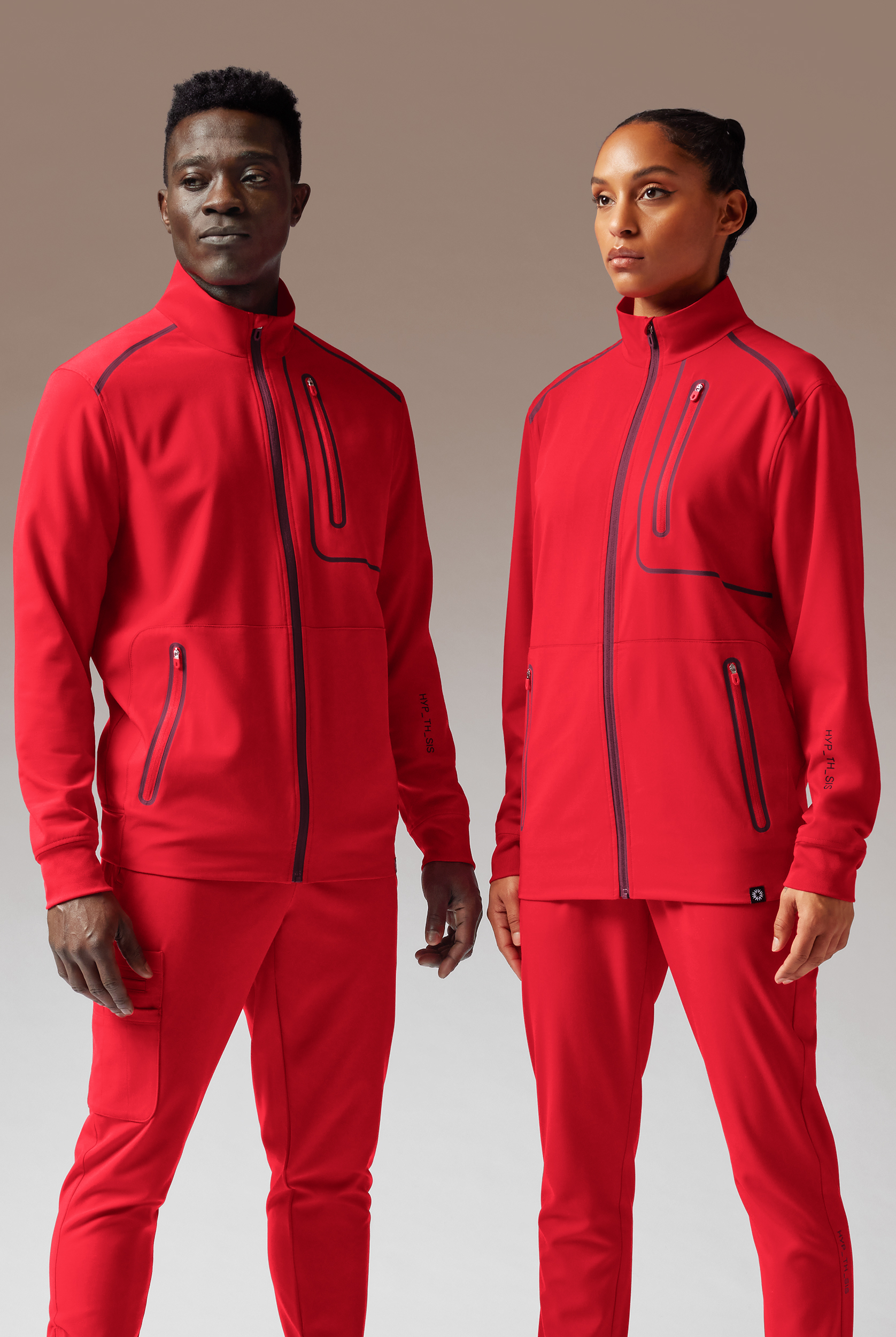 Hypothesis F-Zip Unisex Zip Front Scrub Jacket
