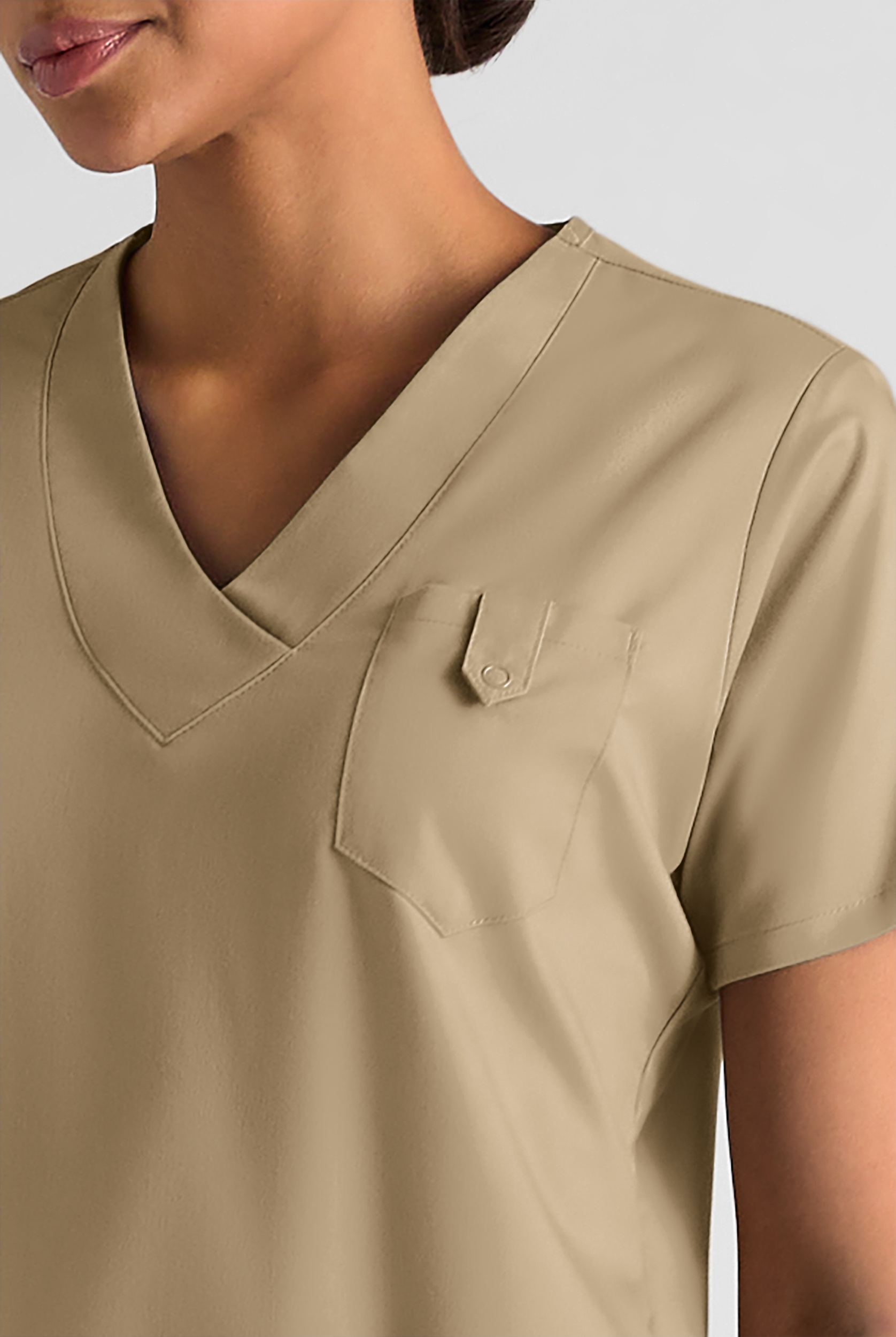 Butter-Soft STRETCH Women's 6-Pocket V-Neck Scrub Top