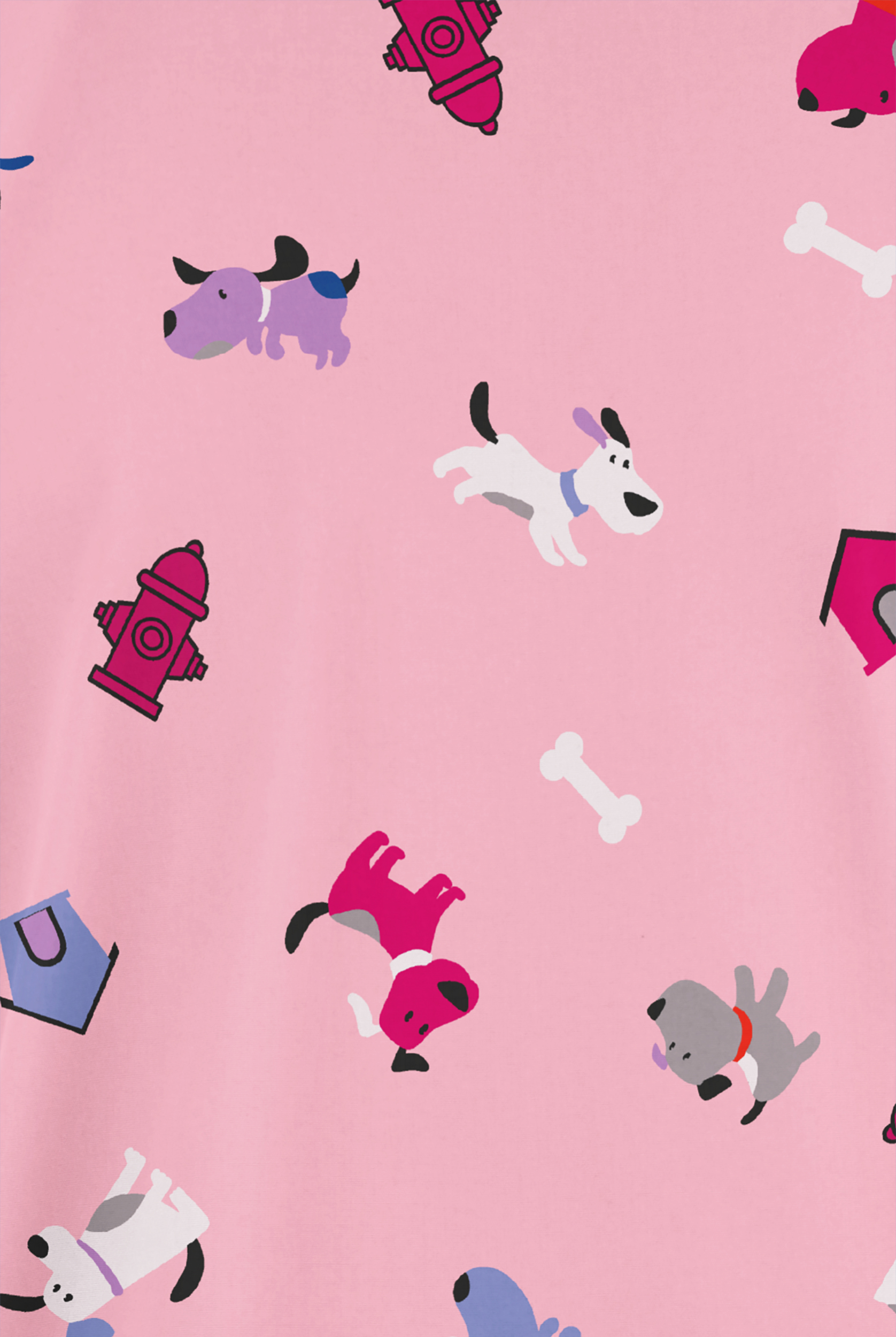 Butter-Soft Originals A Dog's Life Blush Women's 2-Pocket V-Neck Print Scrub Top