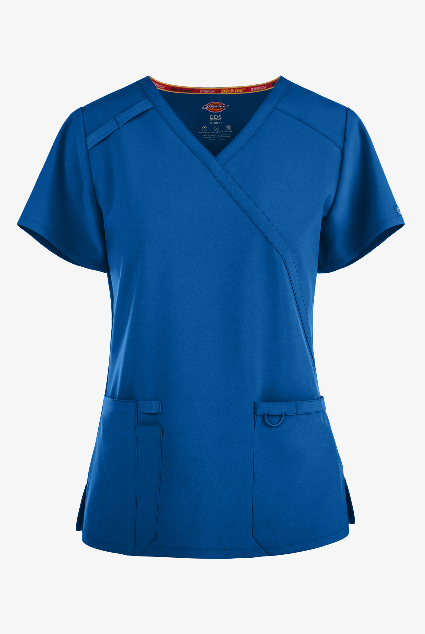 Dickies EDS Essentials Women's 2-Pocket STRETCH Mock Wrap Scrub Top