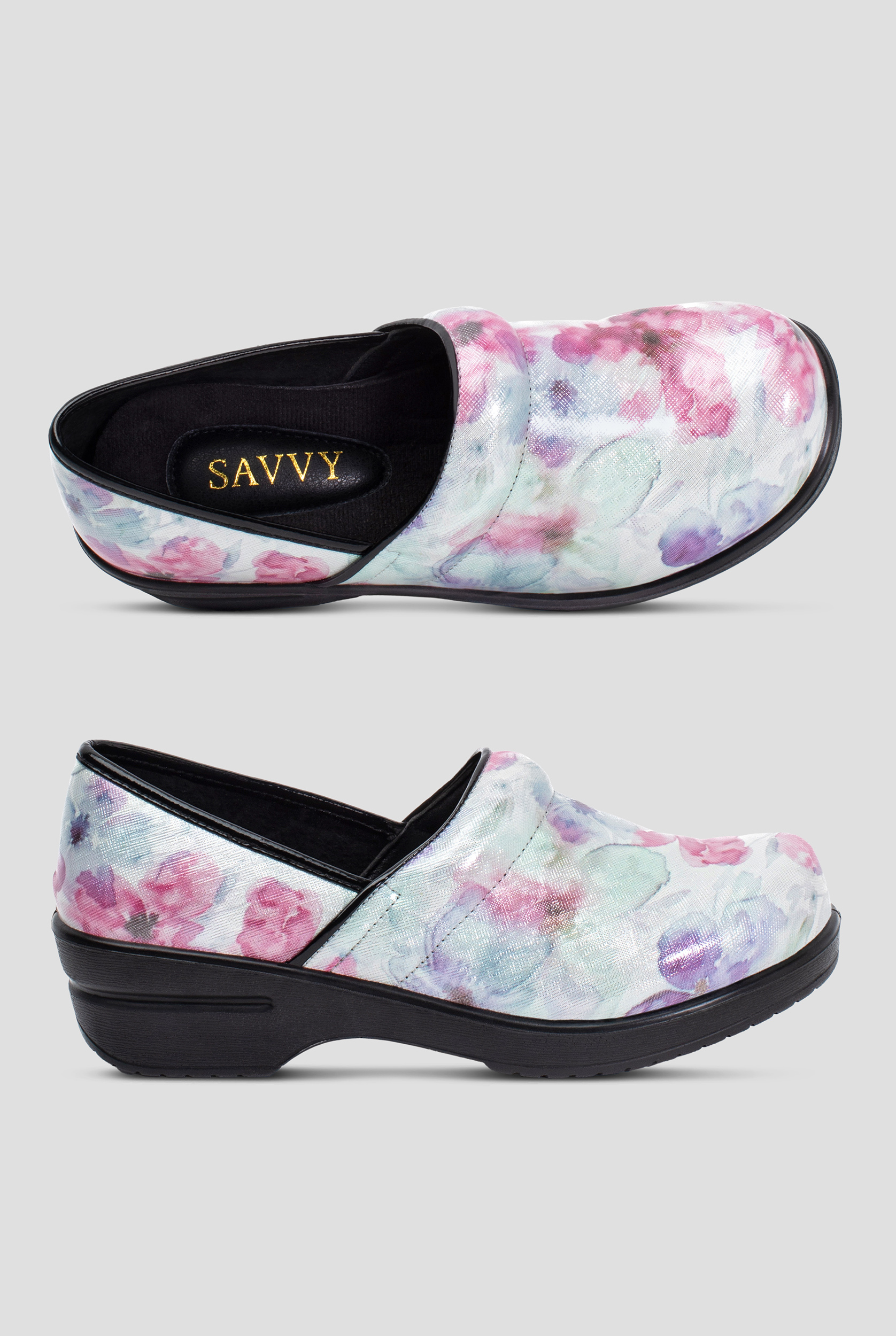 Savvy Women's Brandy Pretty In Pink Clogs