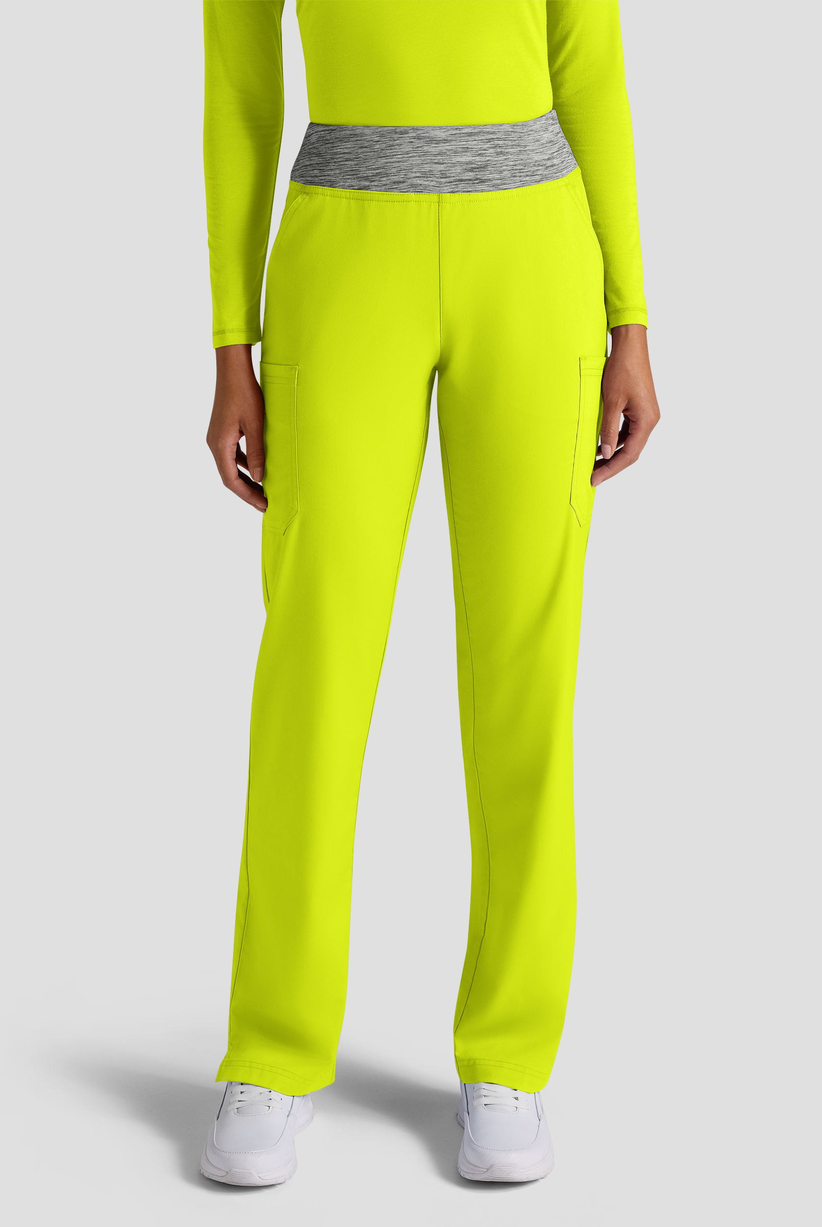 Butter-Soft STRETCH Women's 4-Pocket Knit Waistband Yoga Scrub Pants