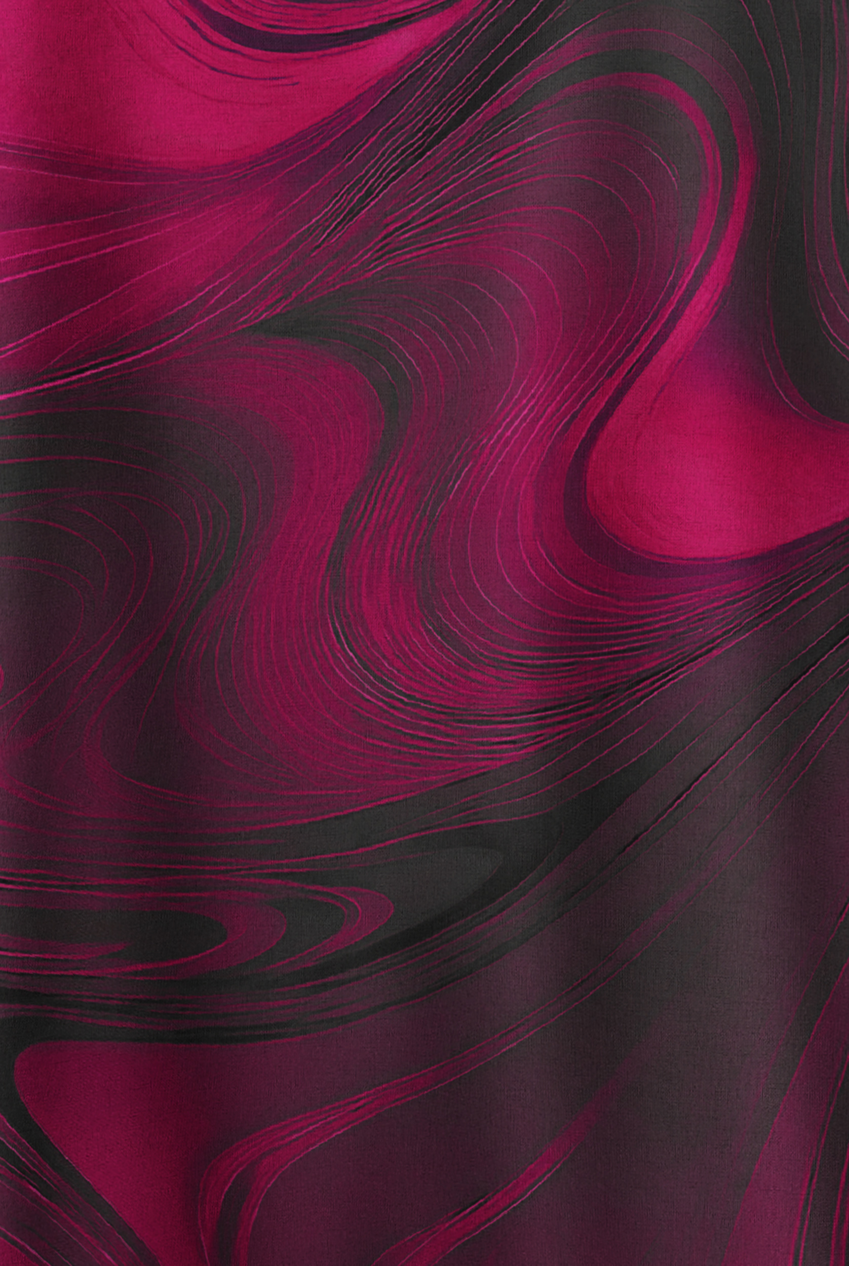 Easy STRETCH Dreamy Waves Wine Women's 2-Pocket Oversized Dolman Sleeve Print Scrub Top