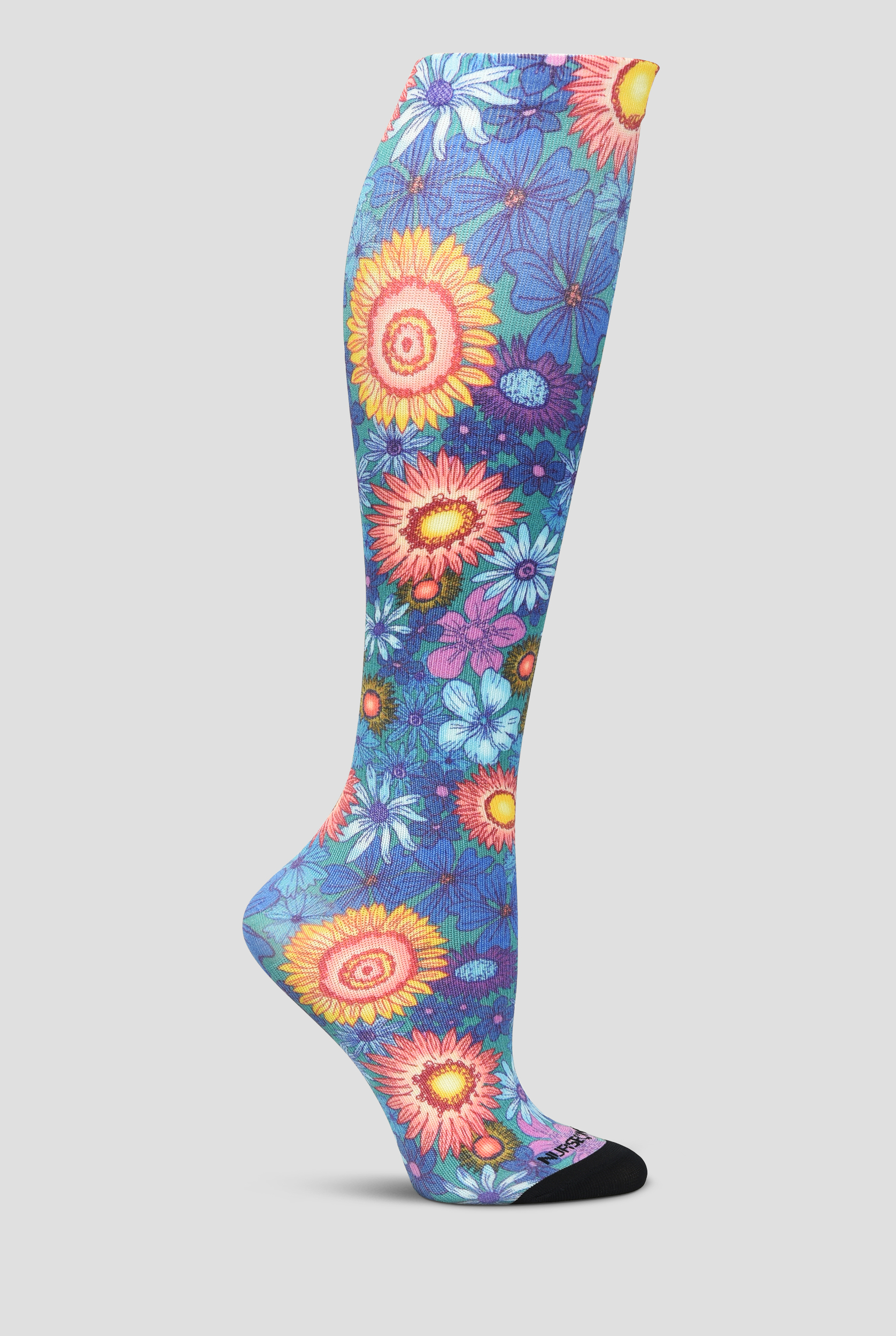 Calcetines de compresi&oacute;n Nurse Mates Botanical Gardens 360 para mujer - 12-14 mmHg