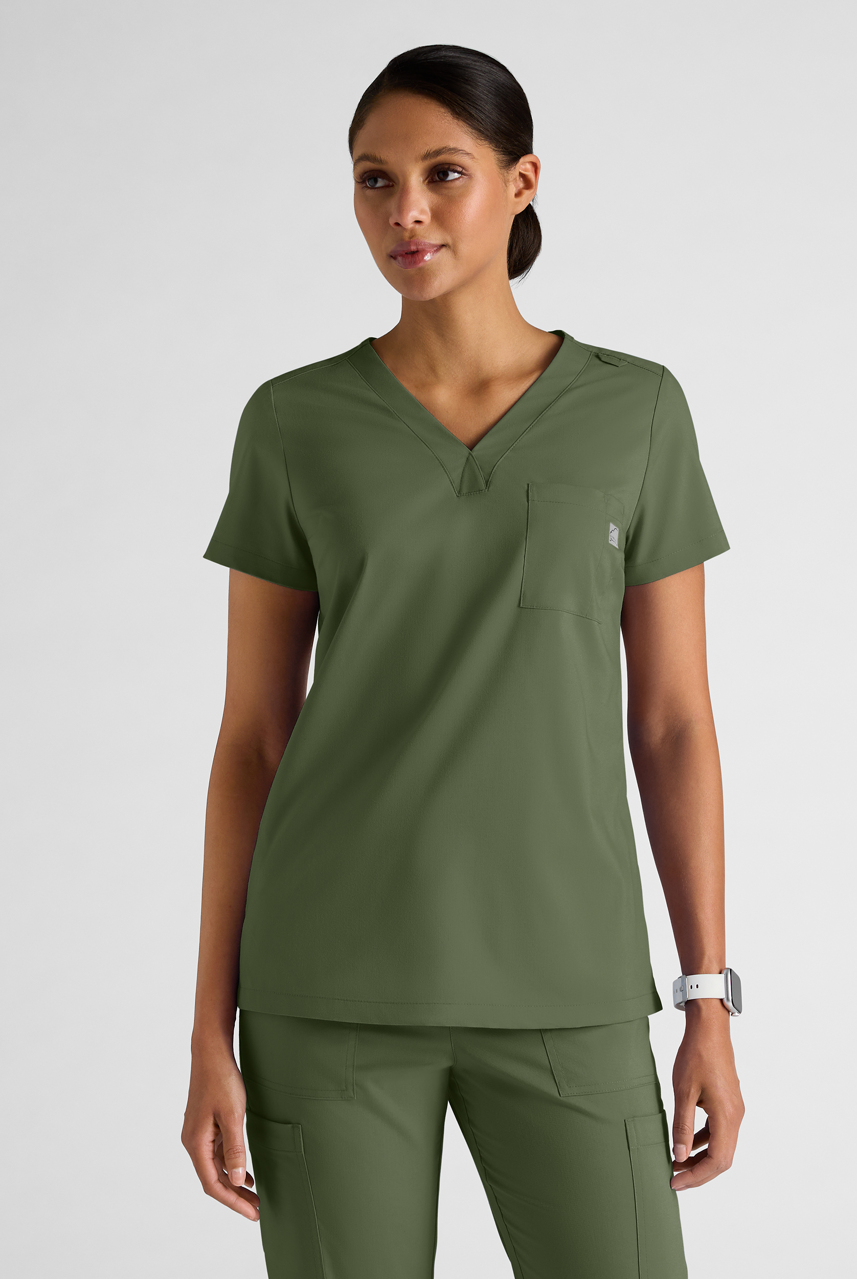 Butter-Soft STRETCH FLXTEK+ Women's 2-Pocket V-Neck Tuck-In Scrub Top