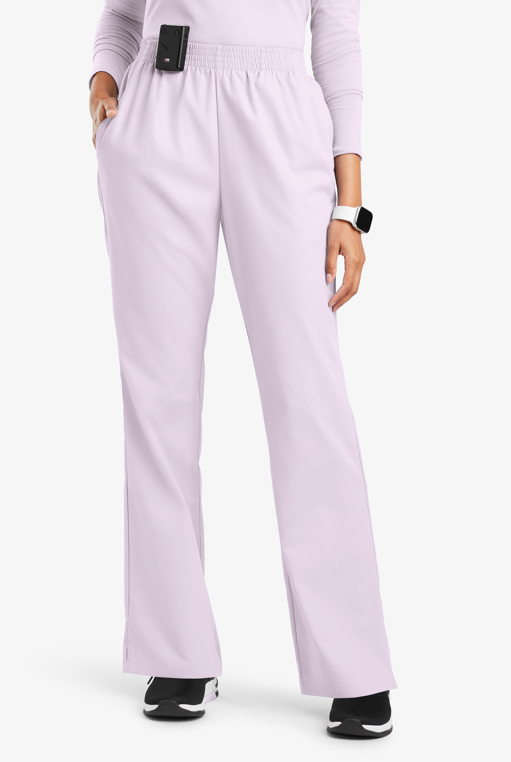 Butter-Soft Originals Women's 2-Pocket High Waisted Boot Cut Scrub Pants - Petite