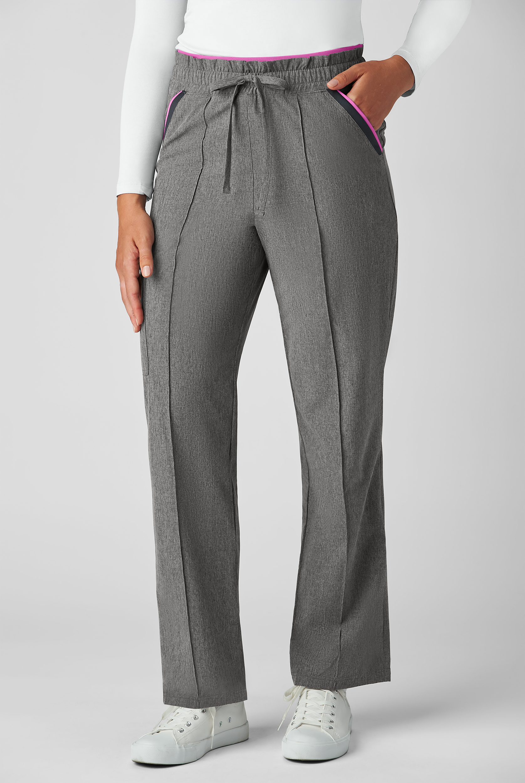 koi Basics Raelynn Women's 5-Pocket STRETCH High-Rise Straight Leg Scrub Pants